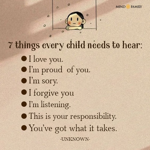 7 Things Every Child Needs to Hear