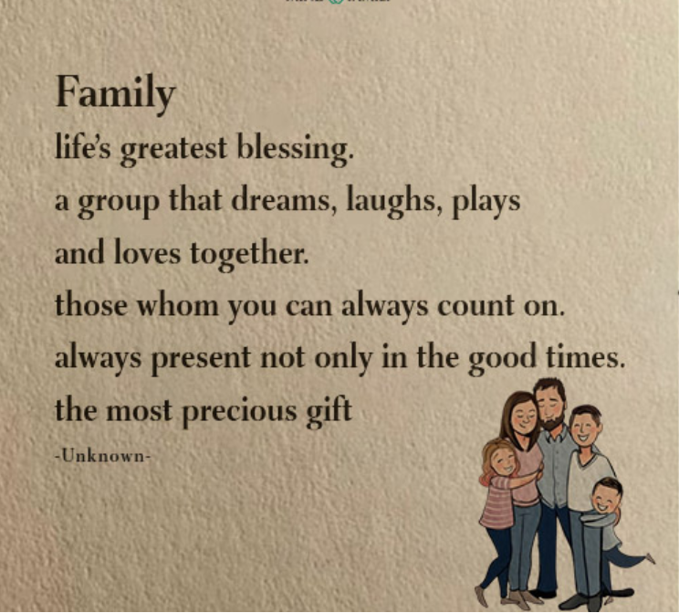 Family Lifes Greatest Blessing