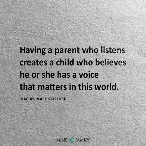 Having A Parent Who Listens