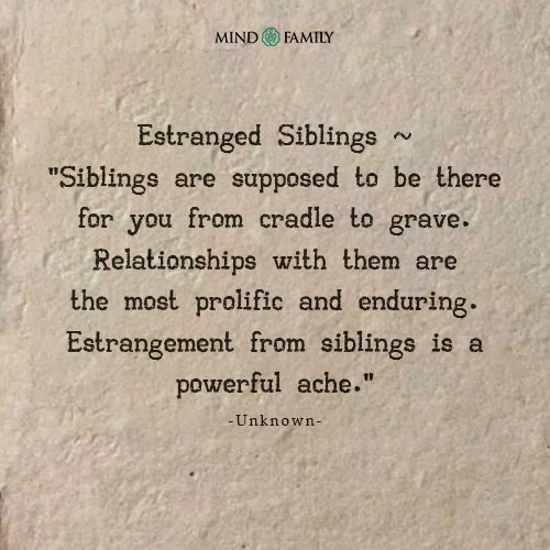 Siblings Are Supposed To Be There For You