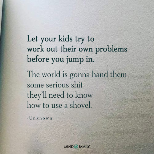 Let Your Kids Try To Work Out Their Own