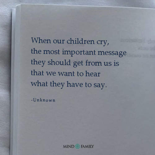 When Our Children Cry