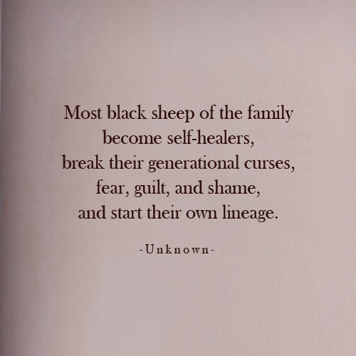 Most Black Sheep Of The Family