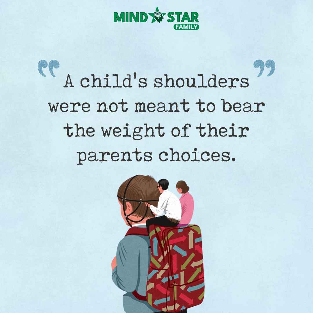 A child’s shoulders