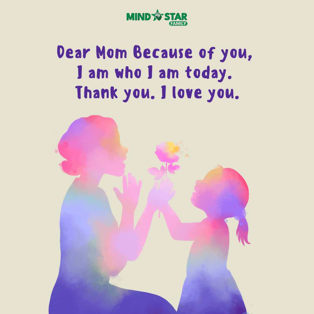 Dear mom because of you