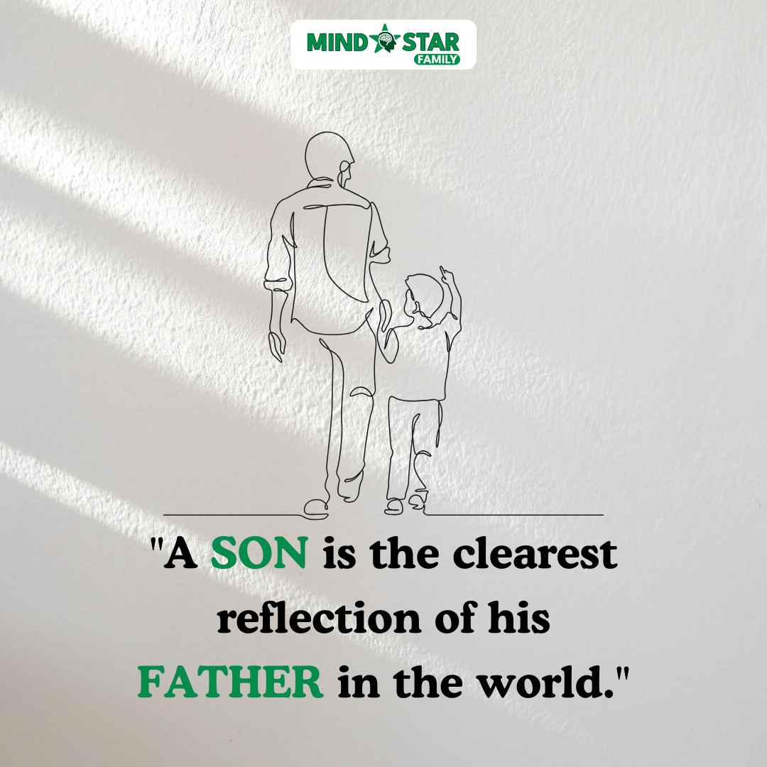 A son is the clearest reflection