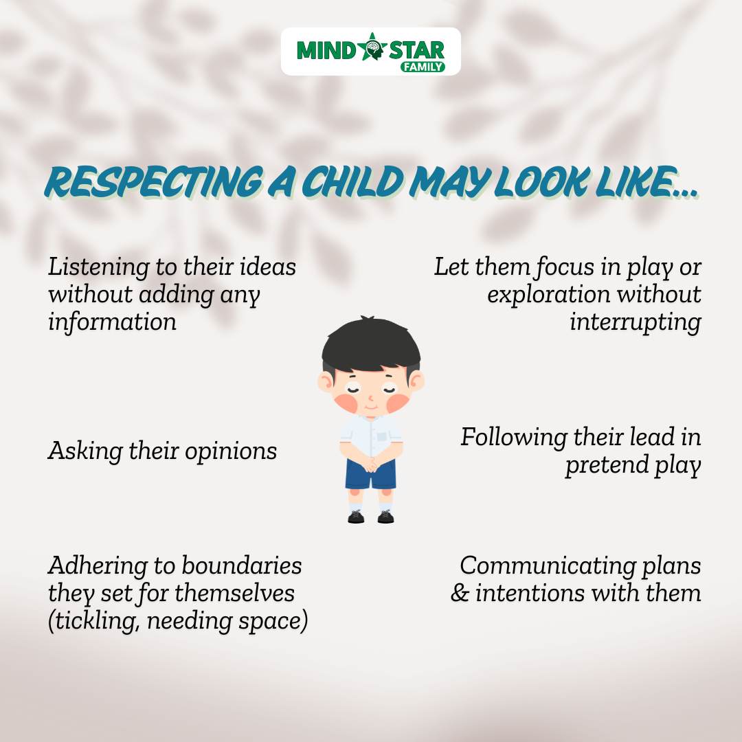 Respecting a child may look like