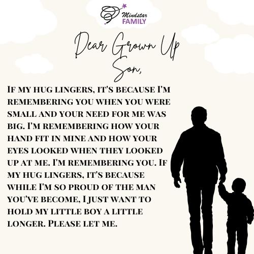 Dear grown up son